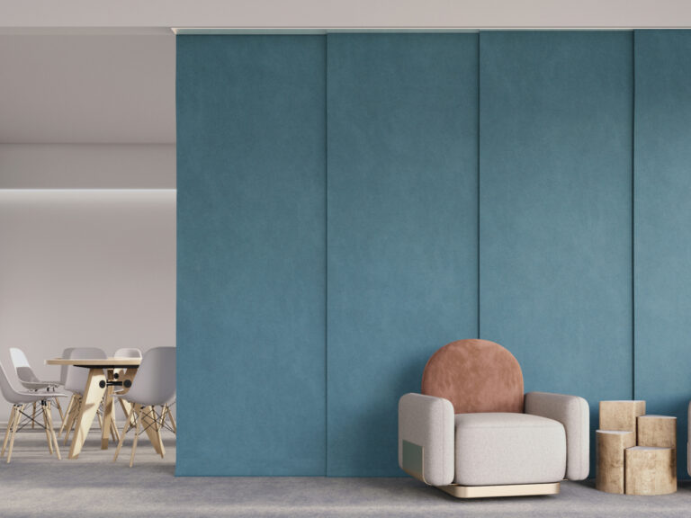 Draped Dividers 001 - Sound Blocking Room Divider | CSI Creative