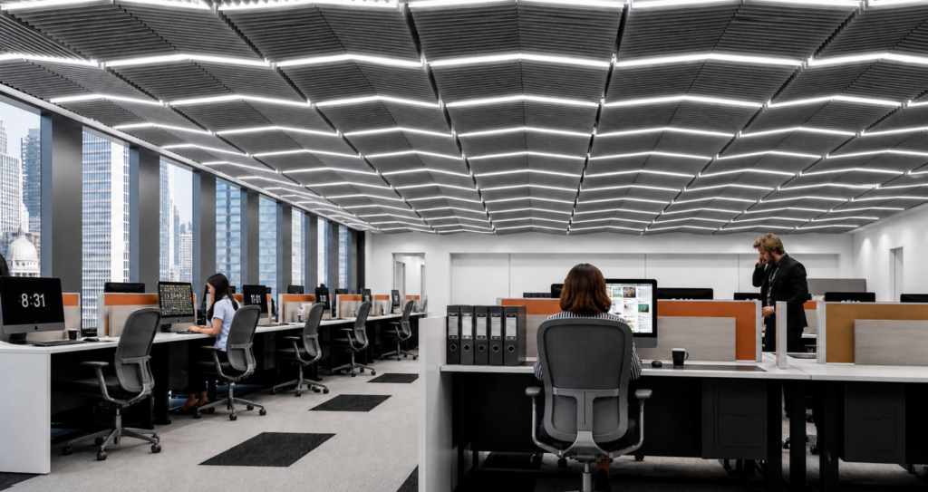 Blade Grid 009 - Acoustic Felt Ceiling Panel | CSI Creative