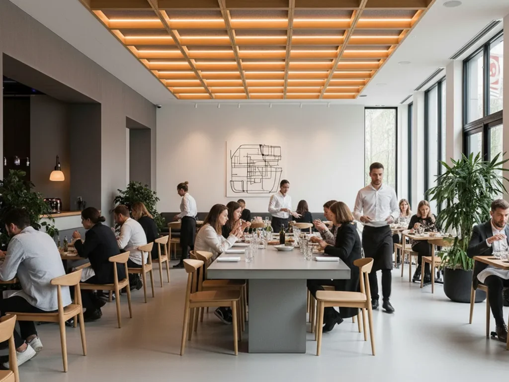 Cube 001 | Coffered Wood Ceiling